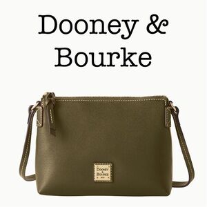 Dooney & Bourke Olive Patent Leather Crossbody Bag